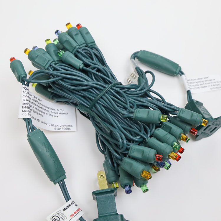 5MM البسيطة LED سلسلة ضوء مجموعة UL متعددة LED أضواء عيد الميلاد UL