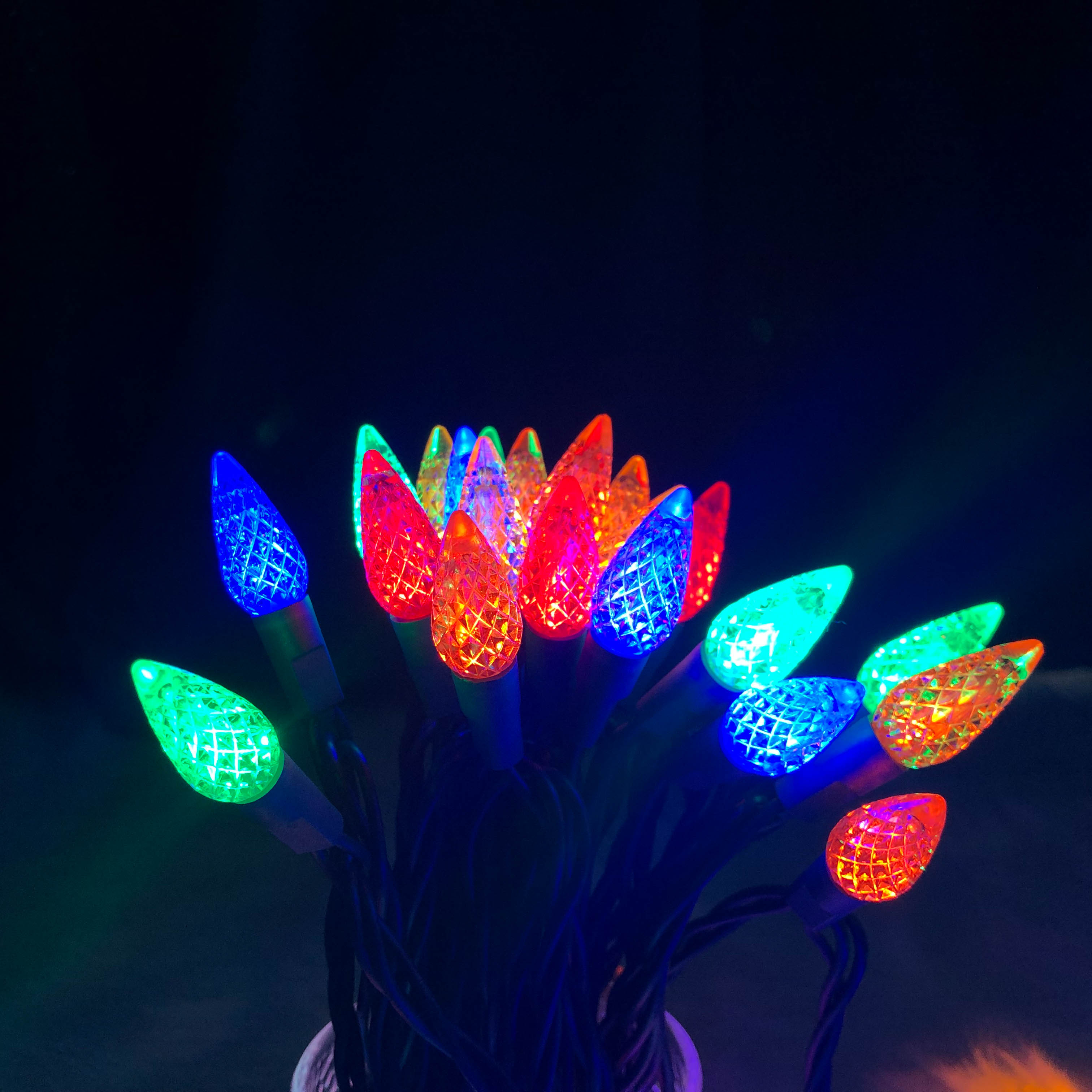 متعددة UL مقاوم للماء C6 الفراولة LED أضواء عيد الميلاد 