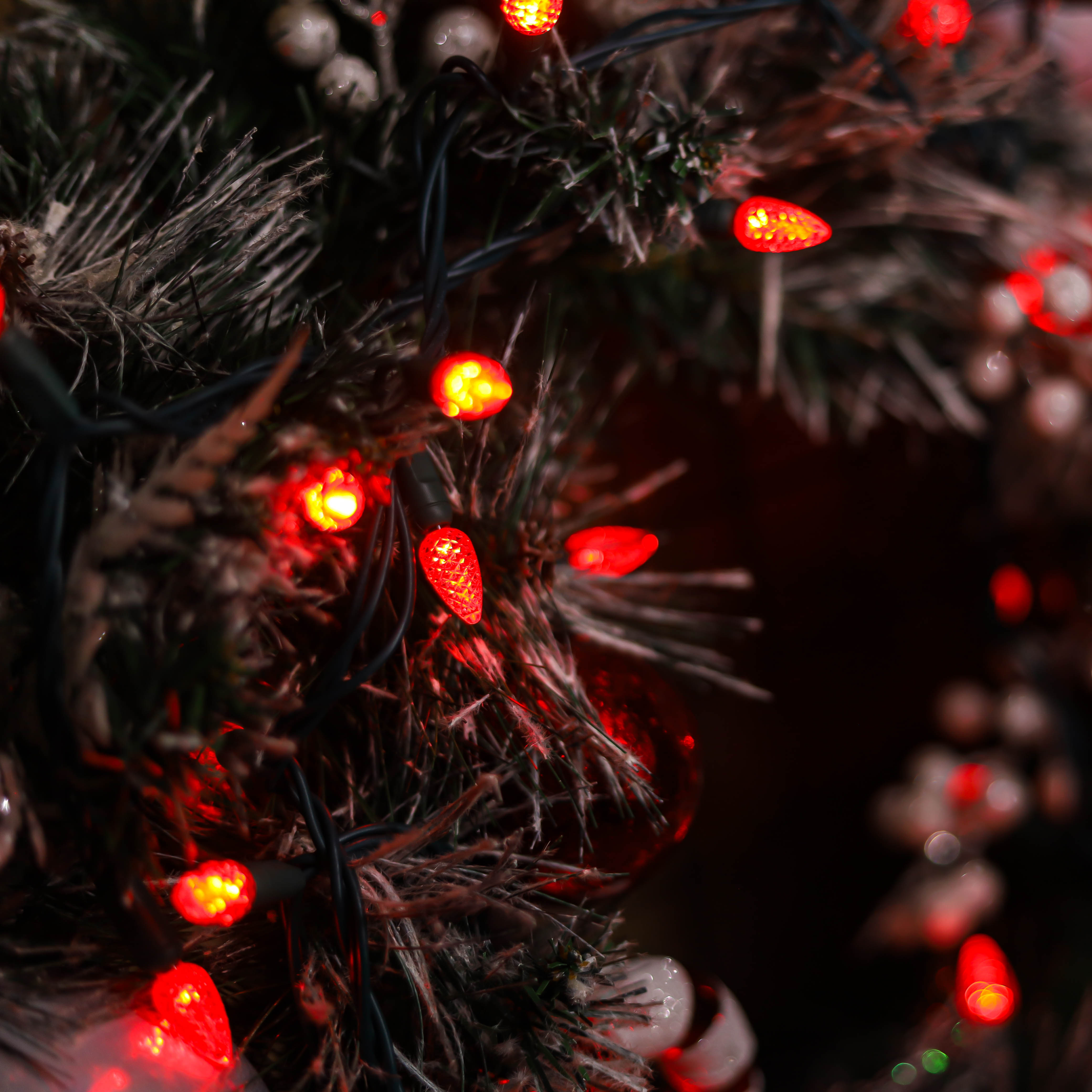 120 فولت UL Red C3 مصابيح LED