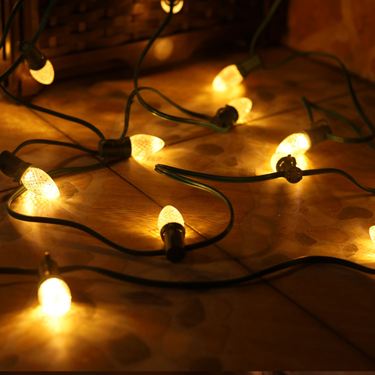 Minleon، 120V UL، مصابيح إضاءة LED بيضاء دافئة مقاومة للماء وخافتة للضوء 