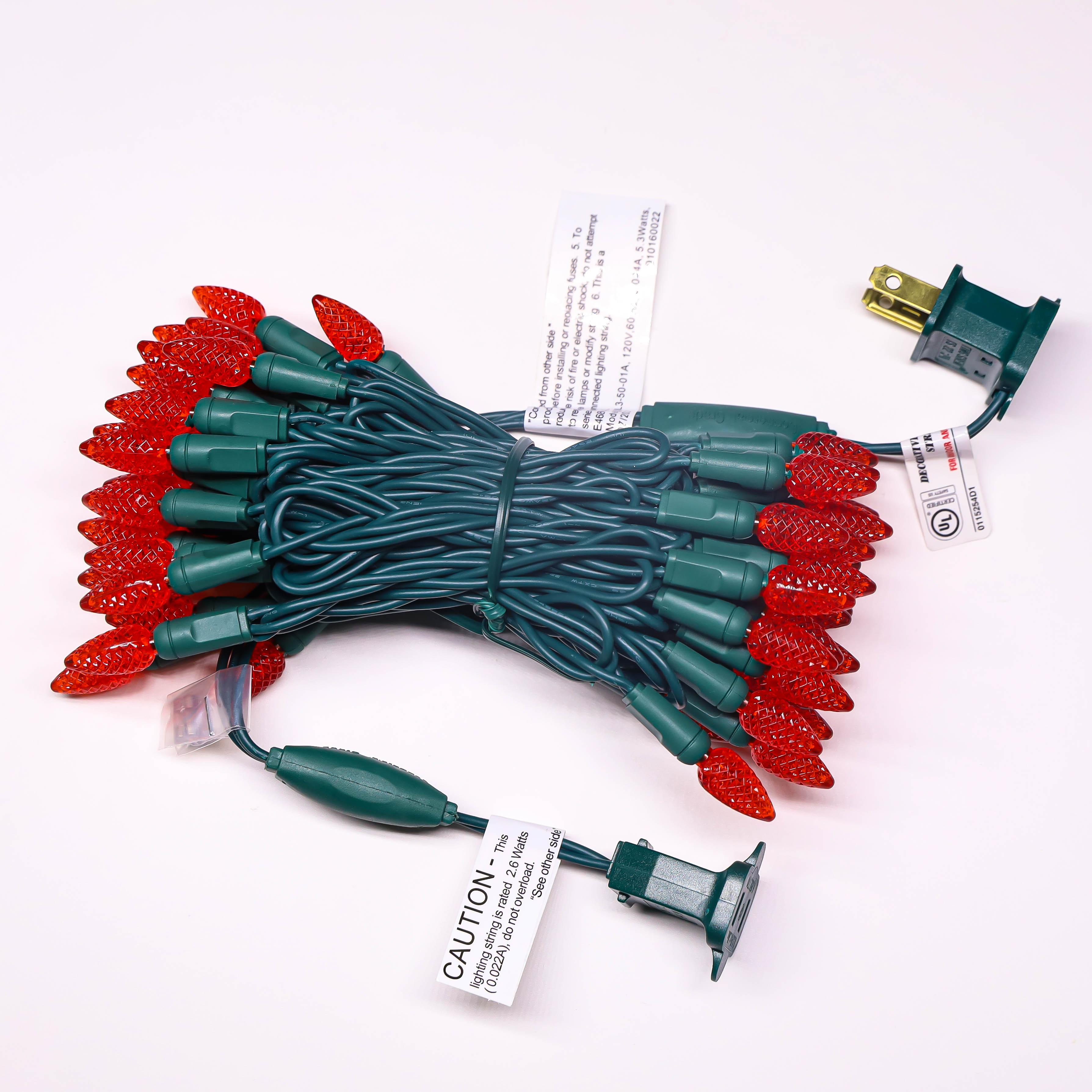 120 فولت UL Red C3 مصابيح LED