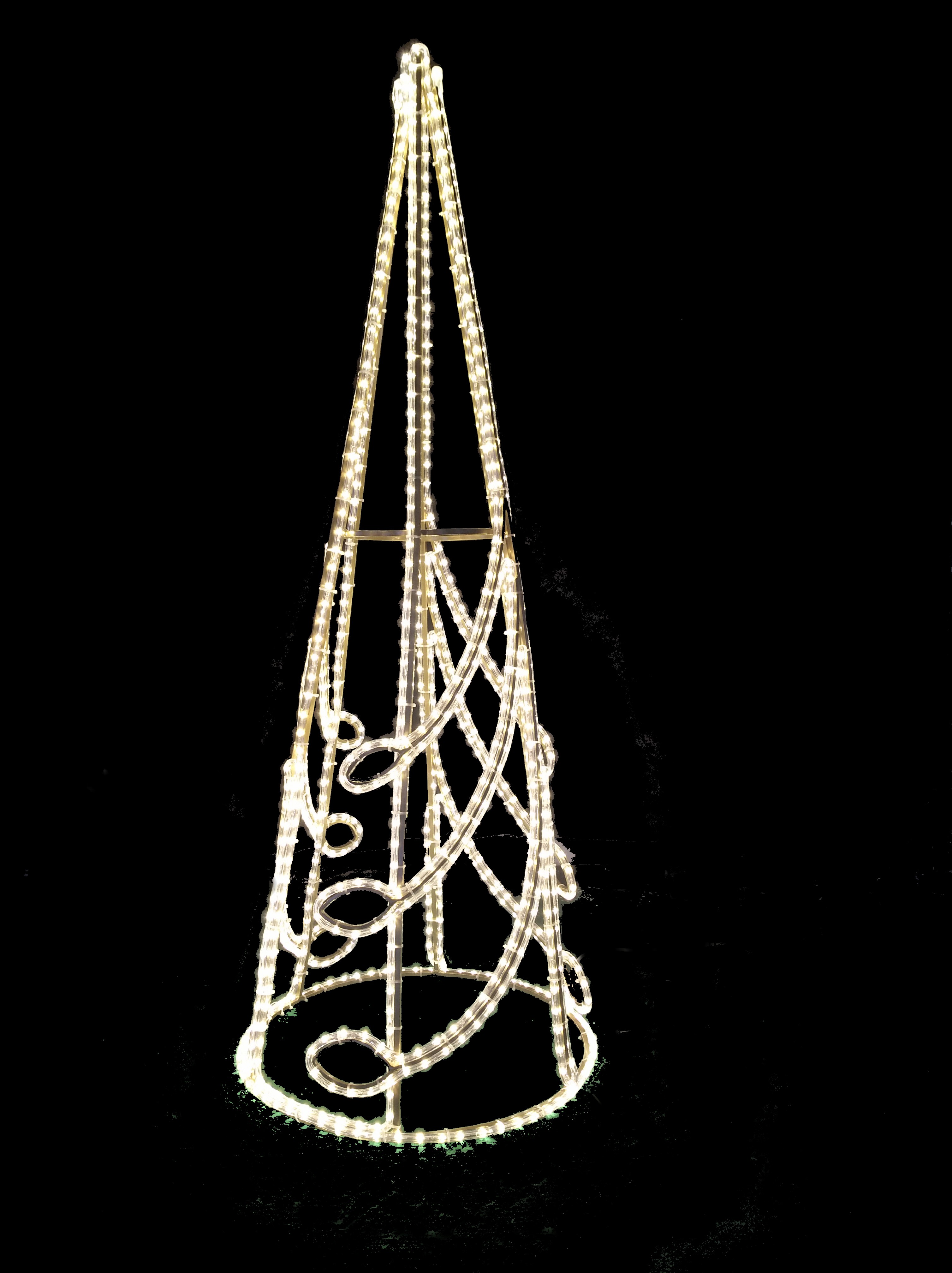 أضواء الأشجار التجارية في الهواء الطلق