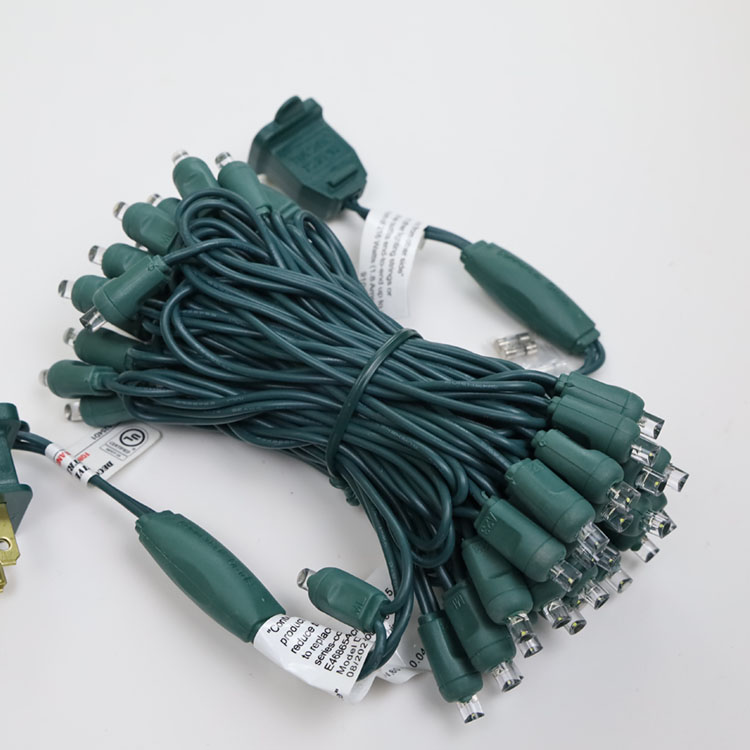 5MM زاوية واسعة البسيطة LED سلسلة أضواء الدافئة الأبيض UL عيد الميلاد ضوء سلسلة الاستخدام في الهواء الطلق