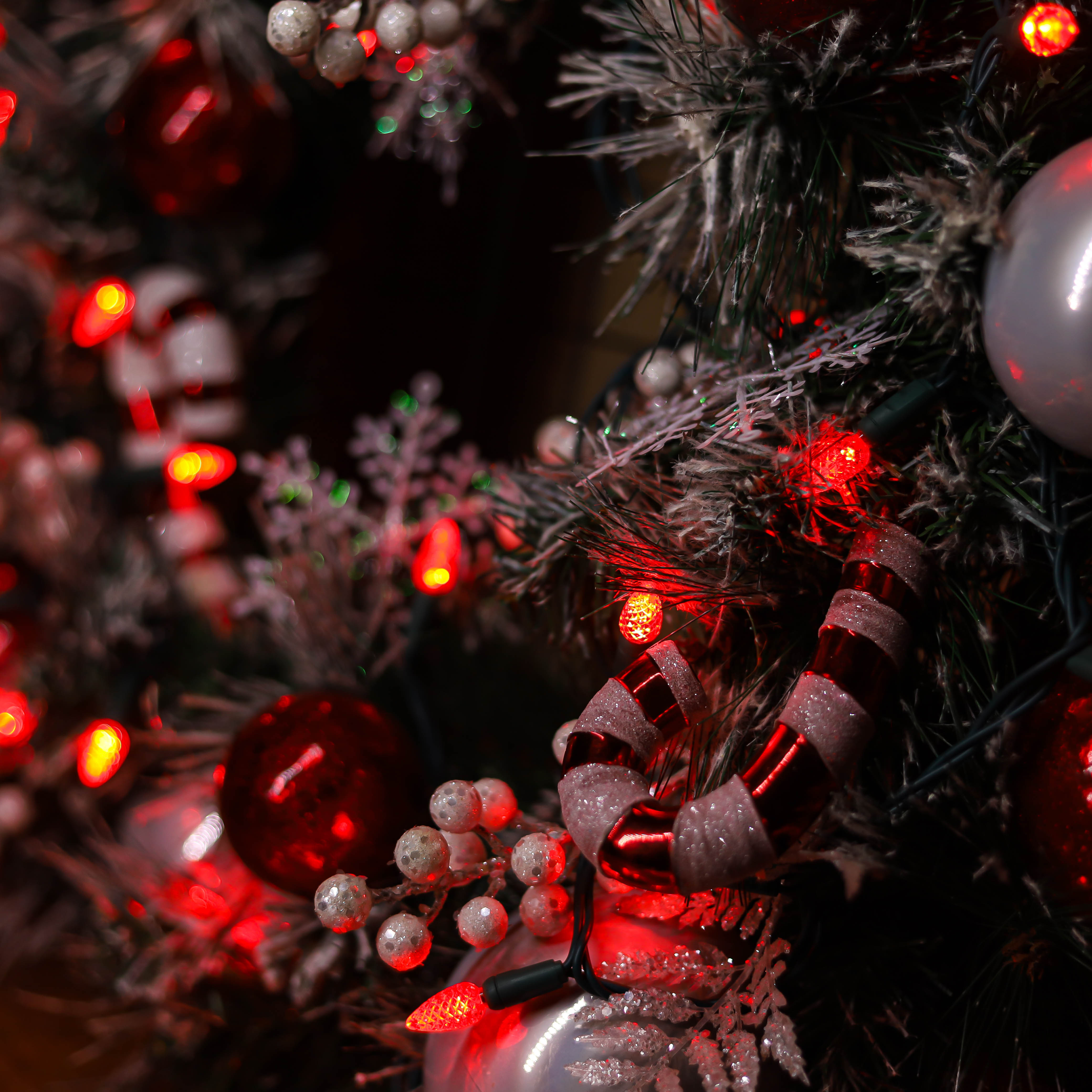 120 فولت UL Red C3 مصابيح LED