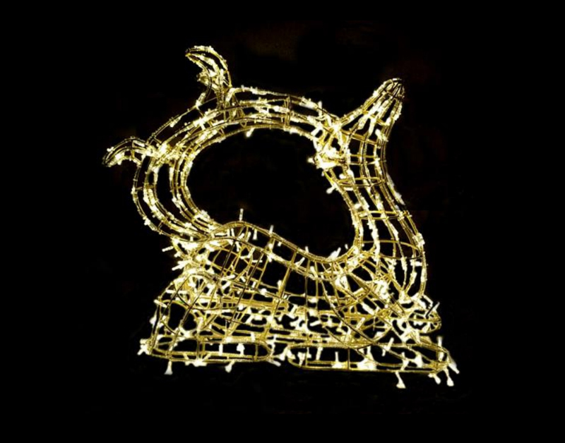 شاشة عرض LED للغزلان الأبيض الدافئ لفندق شارع مركز التسوق