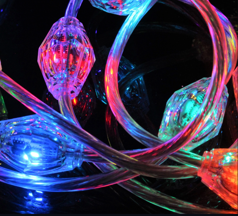 أضواء RGB الماسية 12 فولت تيار مستمر SMD3535 أضواء البكسل أضواء SPI IP65