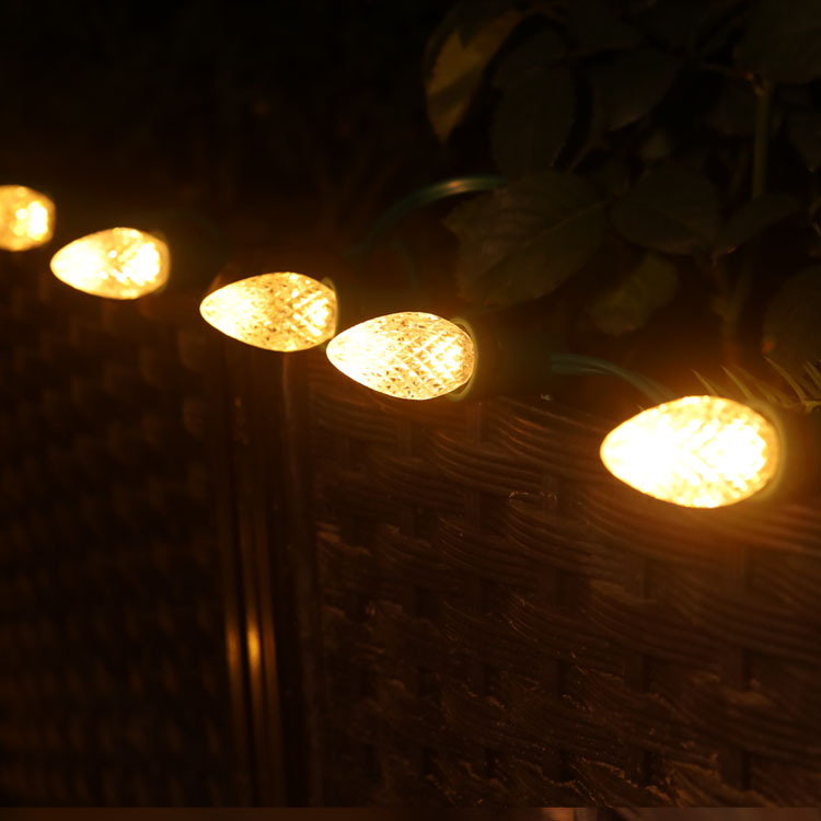 Minleon، 120V UL، مصابيح إضاءة LED بيضاء دافئة مقاومة للماء وخافتة للضوء 