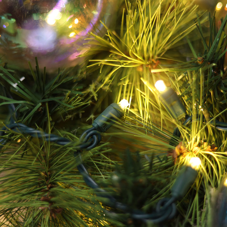 5MM زاوية واسعة البسيطة LED سلسلة أضواء الدافئة الأبيض UL عيد الميلاد ضوء سلسلة الاستخدام في الهواء الطلق