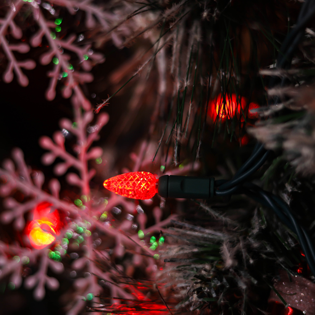 120 فولت UL Red C3 مصابيح LED