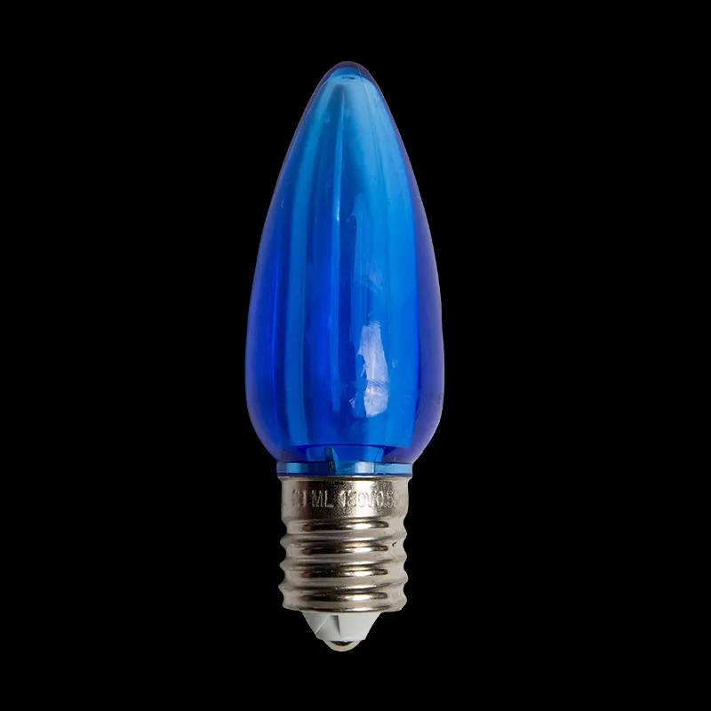 لمبة C9 LED شفافة باللون الأزرق