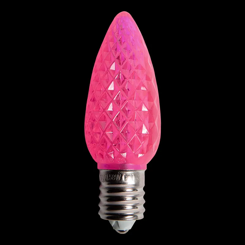 لمبة C9 V2 LED ذات جوانب – وردي