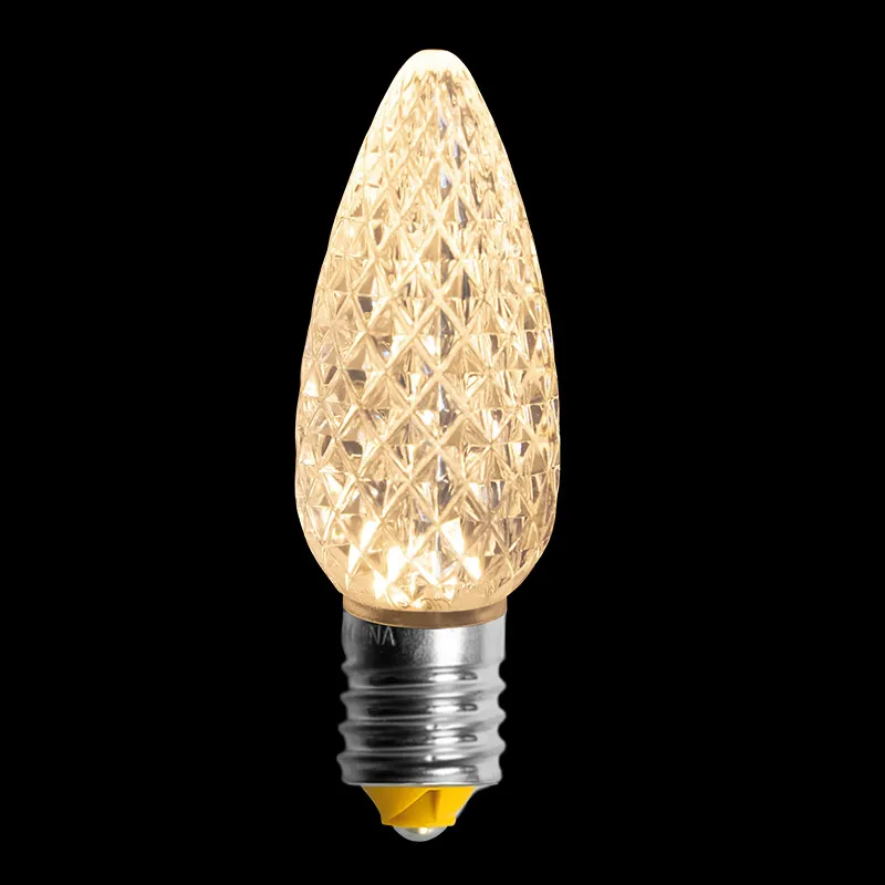 لمبة C9 V2 LED ذات أوجه - أبيض دافئ للشمس