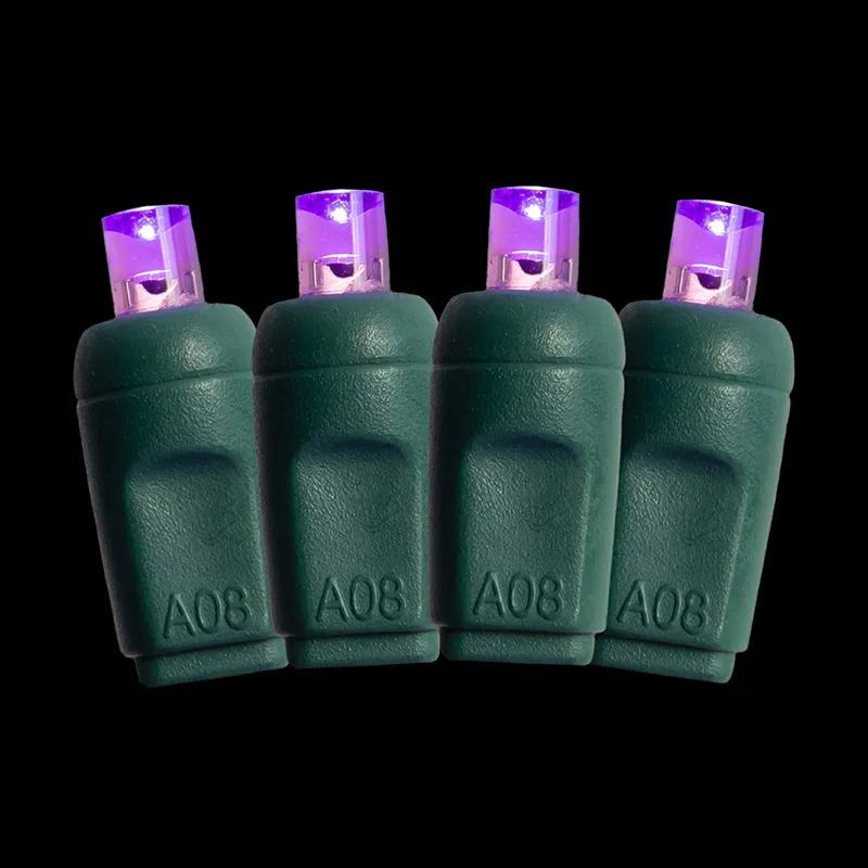 70L 5MM الأرجواني LED سلسلة أضواء عيد الميلاد 4 بوصة تباعد في الهواء الطلق للماء IP65