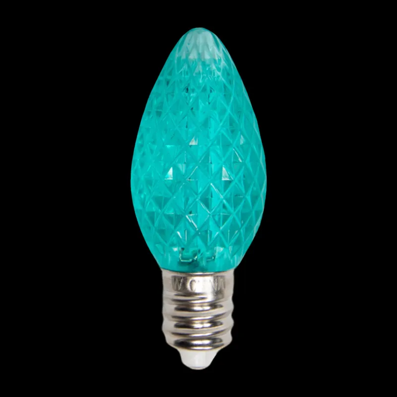 لمبة C7 LED ذات أوجه – أزرق مخضر