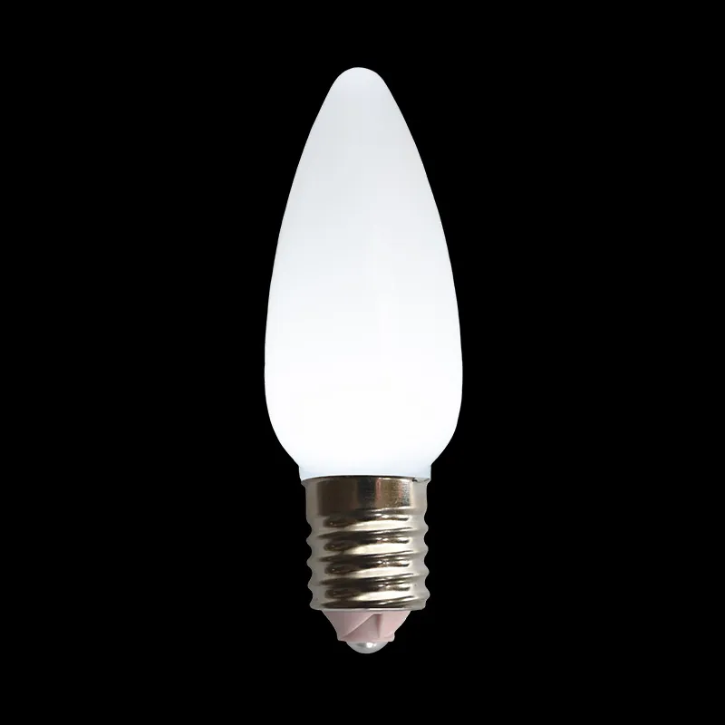 لمبة C9 LED غير شفافة بيضاء نقية