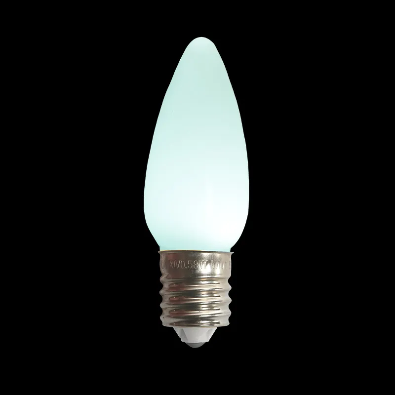 لمبة C9 LED غير شفافة بيضاء باردة