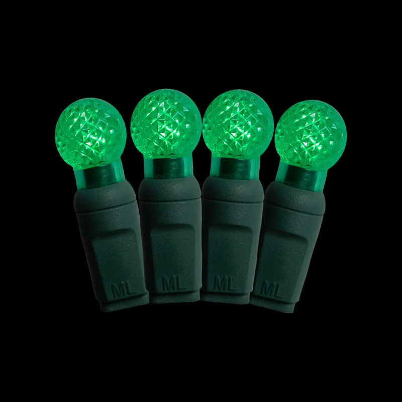 50L G12 أخضر LED سلسلة أضواء عيد الميلاد في الهواء الطلق مقاوم للماء