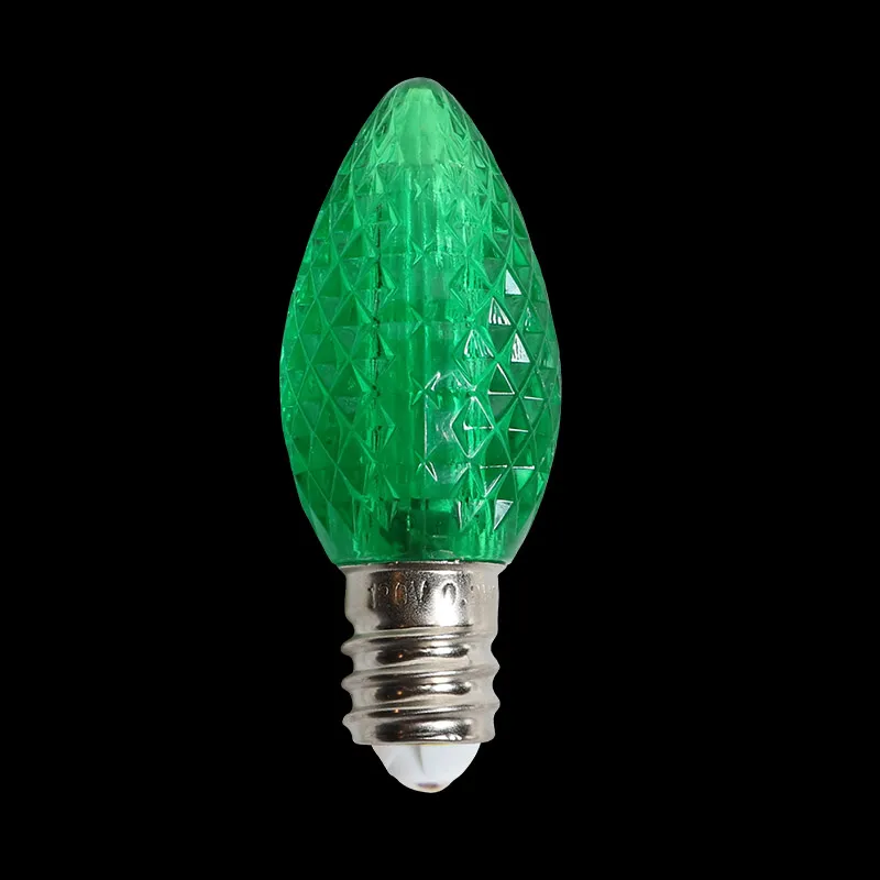 لمبة C7 LED ذات أوجه – أخضر