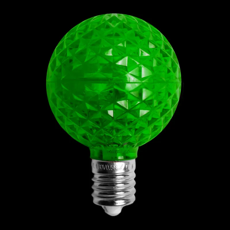 لمبة G50 LED شفافة – أخضر