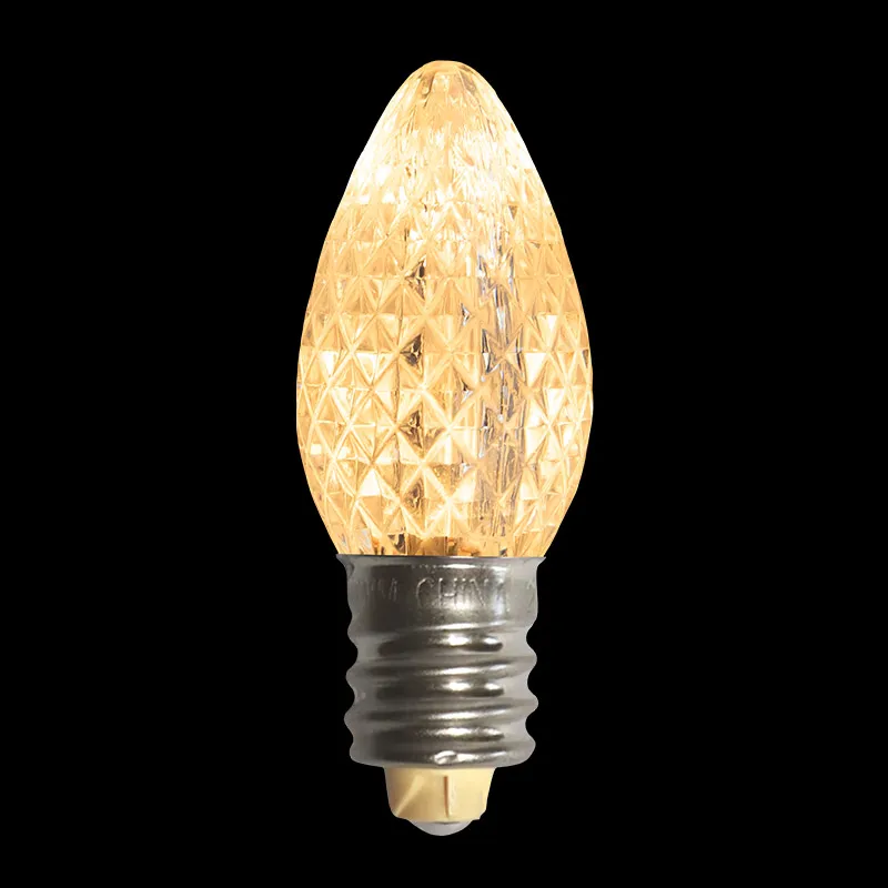 Minleon، 120V UL، مصابيح إضاءة LED بيضاء دافئة مقاومة للماء وخافتة للضوء 
