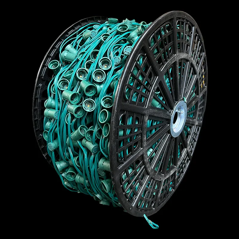 سلك مقبس 500 ′ C9 SPT-1 تباعد 12 بوصة - أخضر