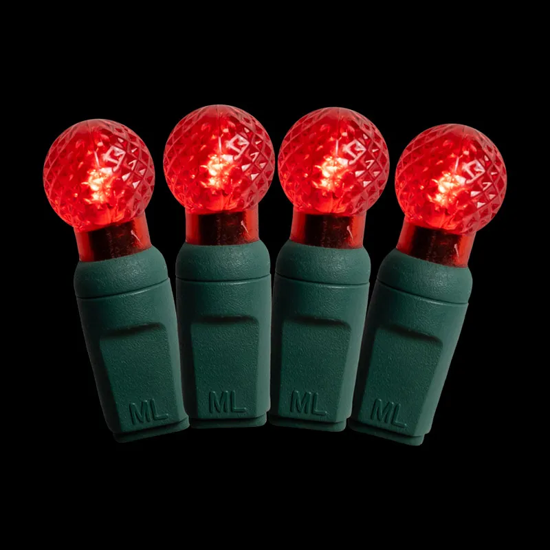 50L G12 الأحمر LED سلسلة أضواء عيد الميلاد في الهواء الطلق للماء