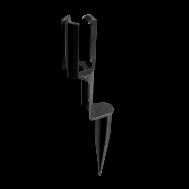 7 ″ C9 Ground Stake مفتوح من الأعلى - أسود