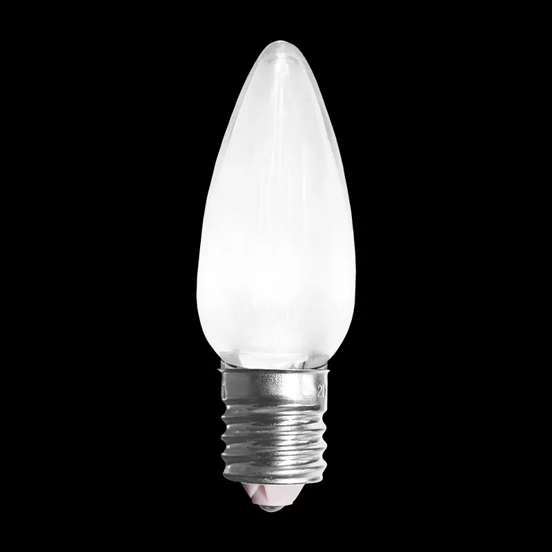 لمبة C9 LED شفافة بيضاء نقية