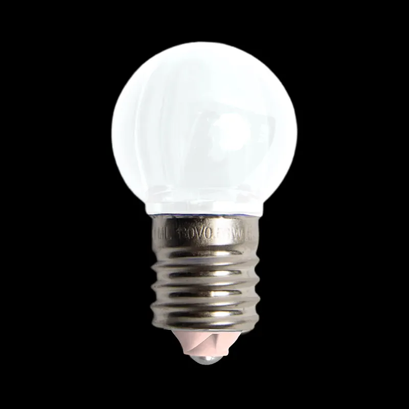 مصابيح LED بيضاء نقية وشفافة 130 فولت UL G30 E17
