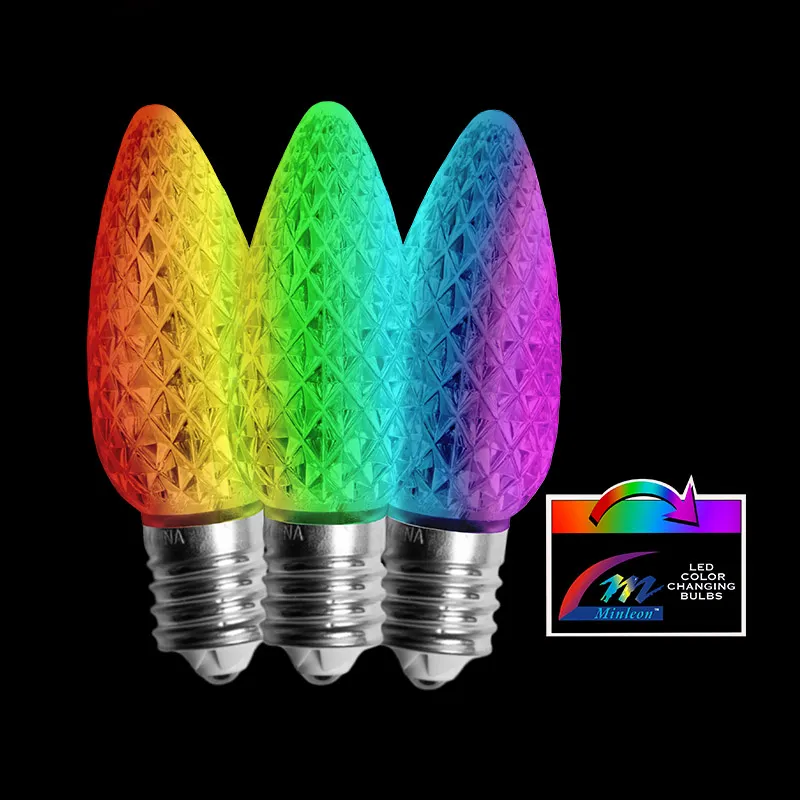 لمبة C9 LED ذات الأوجه – تغيير اللون بطيء