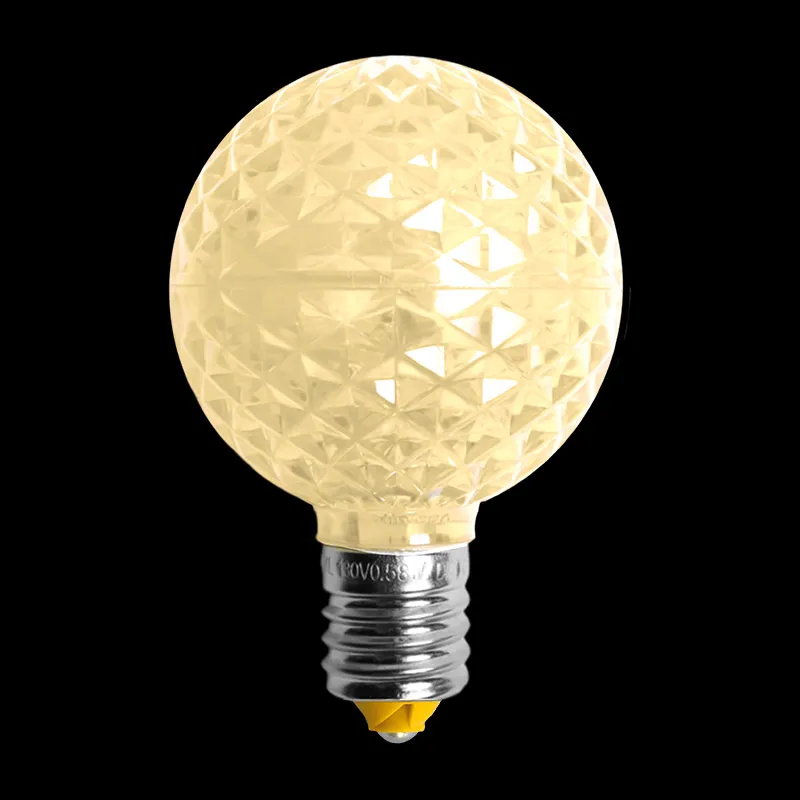 لمبة G50 LED شفافة – لون أبيض دافئ للشمس