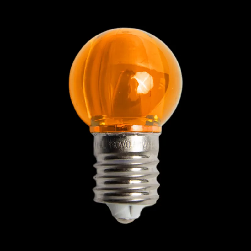 130V UL G30 E17 لمبات LED برتقالية شفافة ناعمة